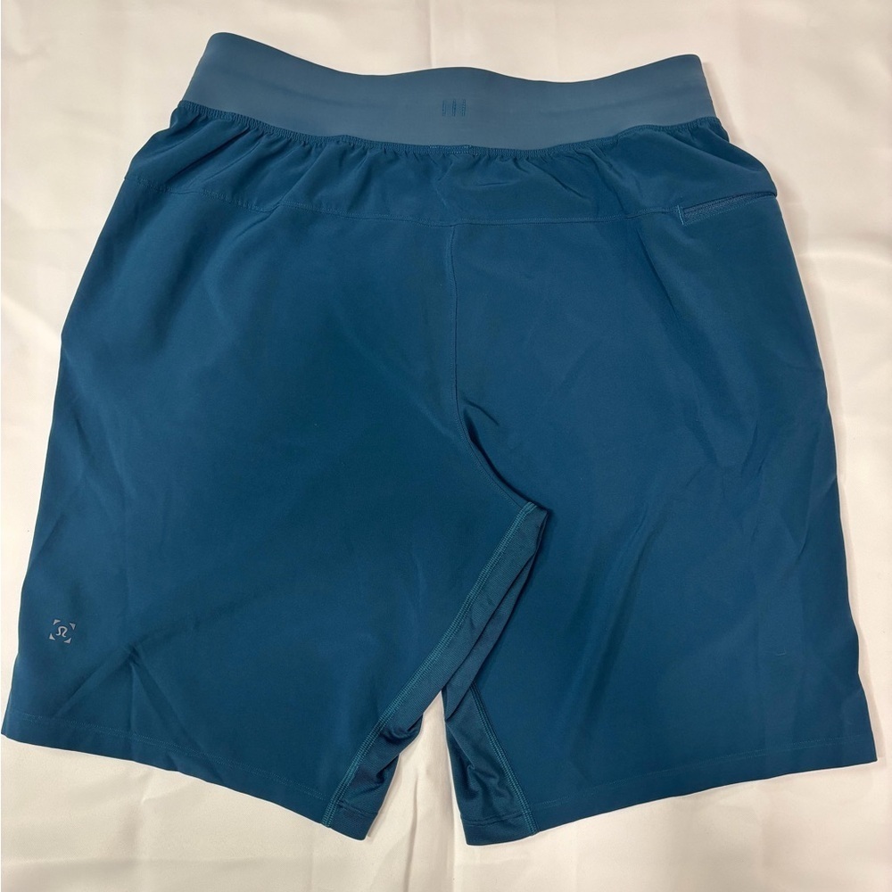 LULULEMON ATHLETICA TEAL ATHLETIC SHORT WITH A POCKET IN THE SIDE SIZE M - Picture 3 of 12